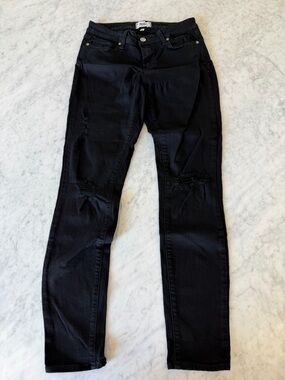 PAIGE Verdugo Ultra Skinny Black Jeans Size 29